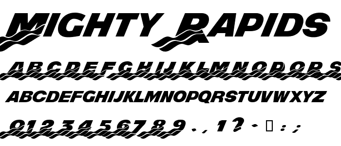 Mighty Rapids font